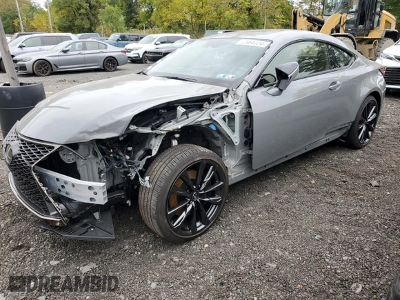 2023 Lexus RC 350 F Sport z VIN JTHGZ5DC5P5012310, wystawiony jako Copart lot #89293805 z przebiegiem 2 658 mil mil oraz Szkoda całkowita • Salvage title. Historia ofert i sprzedaży dostępna na DreamBid. Obrazek 1.