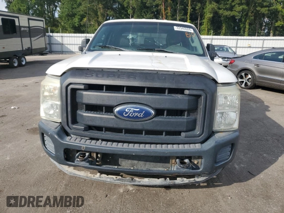 2011 Ford F-250 XL with VIN 1FT7W2A60BEC22099, listed as a Copart auction lot 72345524 with 222,042 mi miles and Salvage Title. Bid and sale history available at carsss.com. Image 5.
