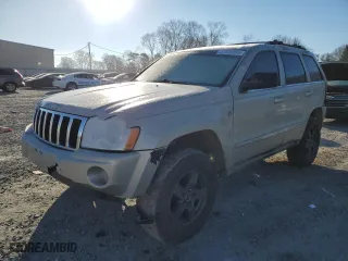2007 Jeep Grand Cherokee Limited with VIN 1J8HR58P87C523677, listed as a Copart auction lot 41656865 with 216,565 mi miles and Salvage Title. Bid and sale history available at carsss.com. Image 1.