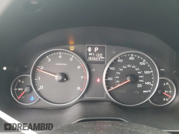 2013 Subaru Outback 2.5i with VIN 4S4BRBAC9D3293481, listed as a Copart auction lot 59121885 with 185,623 mi miles and Clean title. Bid and sale history available at DreamBid. Image 9.
