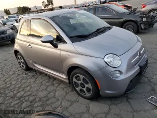 2015 FIAT 500e with VIN 3C3CFFGE4FT672708, listed as a Copart auction lot 80794154 with 75,350 mi miles and Clean Title. Bid and sale history available at carsss.com. Image 4.