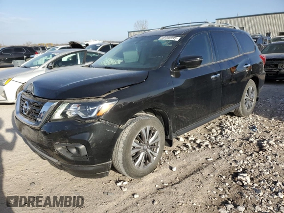 2018 Nissan Pathfinder SV with VIN 5N1DR2MNXJC651799, listed as a Copart auction lot 49705995 with 63,051 mi miles and Salvage Title. Bid and sale history available at carsss.com. Image 1.