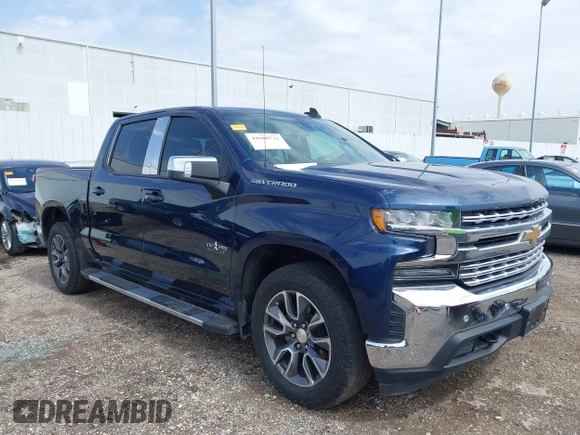 2020 Chevrolet Silverado 1500 LT with VIN 3GCPWCED9LG154491, listed as a IAAI auction lot 41668732 with 93,702 mi miles. Bid and sale history available at carsss.com. Image 1.