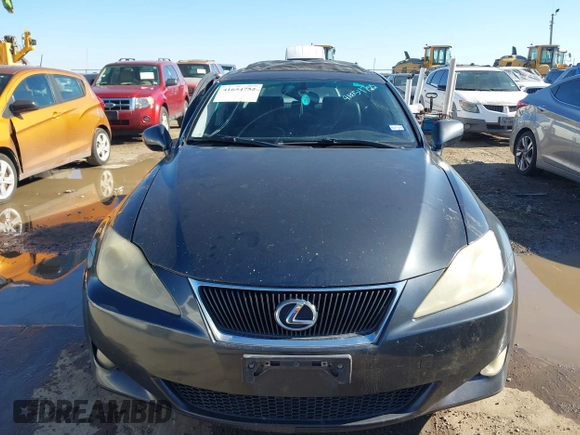 2006 Lexus IS 250 Manual with VIN JTHBK262565014820, listed as a IAAI auction lot 41654752 with 201,412 mi miles. Bid and sale history available at carsss.com. Image 12.