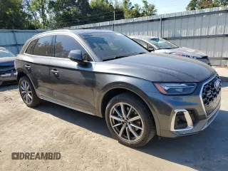 2021 Audi SQ5 Premium Plus with VIN WA1B4AFY0M2026456, listed as a Copart auction lot 77312444 with 74,103 mi miles and Salvage Title. Bid and sale history available at DreamBid. Image 4.