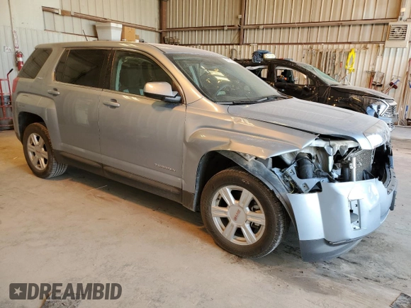 2014 GMC Terrain SLE with VIN 2GKALMEK0E6173792, listed as a Copart auction lot 45666165 with 43,169 mi miles and Salvage Title. Bid and sale history available at DreamBid. Image 4.