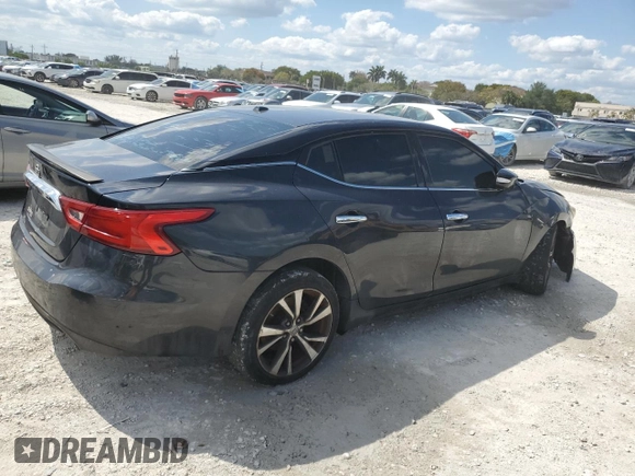 2017 Nissan Maxima SV with VIN 1N4AA6AP9HC372632, listed as a Copart auction lot 52605605 with 124,559 mi miles and Clean Title. Bid and sale history available at carsss.com. Image 3.