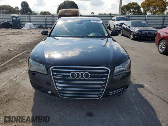 2013 Audi A8 4.0L with VIN WAUR2AFD1DN008020, listed as a Copart auction lot 50792045 with 132,293 mi miles and Clean title. Bid and sale history available at DreamBid. Image 5.