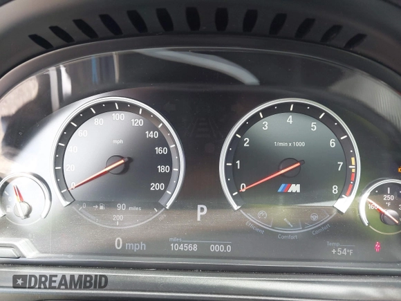 2013 BMW M5 with VIN WBSFV9C56DC772961, listed as a IAAI auction lot 41765457 with 104,568 mi miles. Bid and sale history available at carsss.com. Image 7.