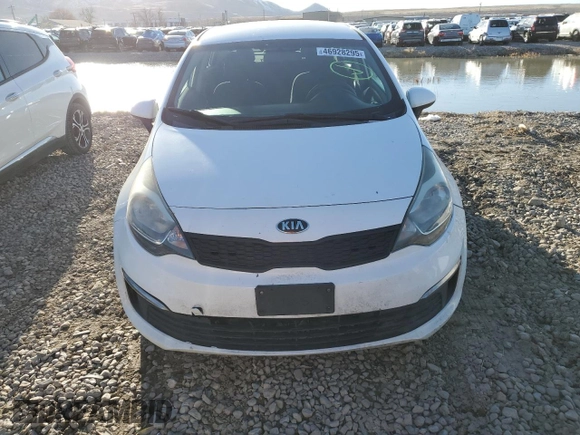 2016 Kia Rio LX with VIN KNADM4A39G6689997, listed as a Copart auction lot 46928295 with 157,187 mi miles and Salvage Title. Bid and sale history available at carsss.com. Image 5.
