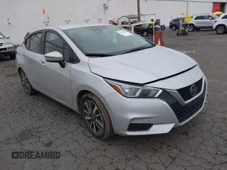 2021 Nissan Versa SV with VIN 3N1CN8EV1ML893177, listed as a IAAI auction lot 41524088 with 19,520 mi miles. Bid and sale history available at carsss.com. Image 1.