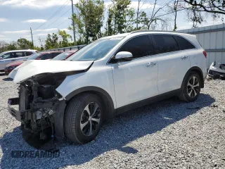2018 Kia Sorento EX z VIN 5XYPH4A53JG409422, wystawiony jako Copart lot #53042375 z przebiegiem 89 345 mil mil oraz Nie do naprawy • Non repairable. Historia ofert i sprzedaży dostępna na DreamBid. Obrazek 1.