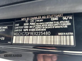 2014 Mercedes-Benz G-Class G 63 AMG with VIN WDCYC7DF9EX225480, listed as a Copart auction lot 51272125 with 116,971 mi miles and Clean Title. Bid and sale history available at carsss.com. Image 10.