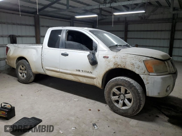 2008 Nissan Titan SE with VIN 1N6BA06A08N322185, listed as a Copart auction lot 83219094 with 133,368 mi miles and Salvage Title. Bid and sale history available at carsss.com. Image 4.