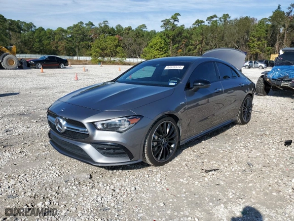 2023 Mercedes-Benz CLA with VIN W1K5J5BB9PN413858, listed as a Copart auction lot 83826574 with 30,173 mi miles and Salvage Title. Bid and sale history available at carsss.com. Image 1.