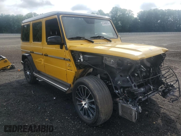 2017 Mercedes-Benz G 63 AMG with VIN WDCYC7DF0HX263541, listed as a Copart auction lot 61446875 with 54,680 mi miles and Salvage title. Bid and sale history available at DreamBid. Image 4.