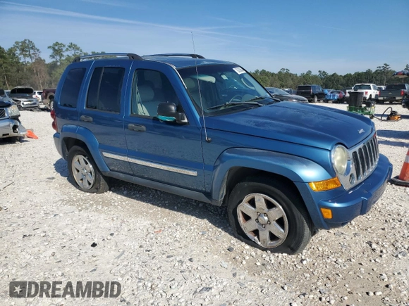 2005 Jeep Liberty Limited with VIN 1J4GK58K65W510105, listed as a Copart auction lot 82439364 with 125,191 mi miles and Salvage Title. Bid and sale history available at carsss.com. Image 4.