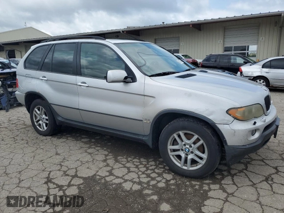 2006 BMW X5 3.0i with VIN 5UXFA13536LY42308, listed as a Copart auction lot 63107674 with 0 mi miles and Salvage Title. Bid and sale history available at carsss.com. Image 4.