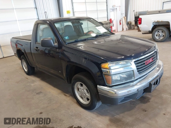2008 GMC Canyon SLE1 with VIN 1GTCS149088147728, listed as a IAAI auction lot 42134714 with 95,144 mi miles. Bid and sale history available at carsss.com. Image 1.