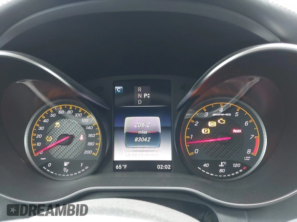 2017 Mercedes-Benz C 63 S AMG with VIN WDDWJ8HB1HF426693, listed as a IAAI auction lot 42042268 with 83,042 mi miles and . Bid and sale history available at carsss.com. Image 7.