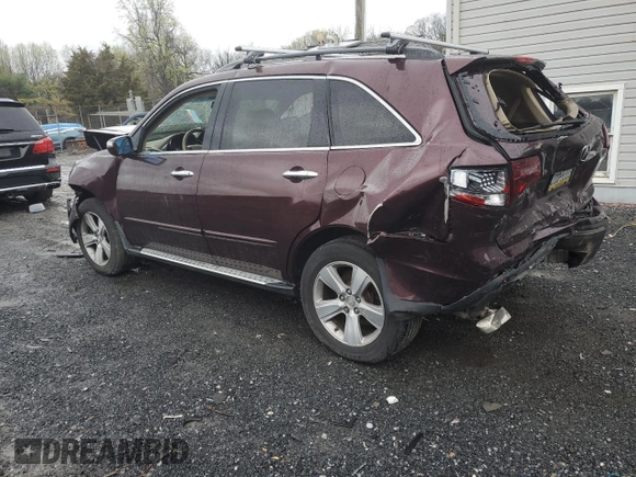 2010 Acura MDX Technology with VIN 2HNYD2H44AH510384, listed as a Copart auction lot 51701535 with 200,790 mi miles and Salvage Title. Bid and sale history available at DreamBid. Image 2.