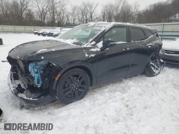 2024 Chevrolet Blazer LT z VIN 3GNKBJRSXRS123086, wystawiony jako Copart lot #88247965 z przebiegiem 6 706 mil mil oraz Szkoda całkowita • Salvage title. Historia ofert i sprzedaży dostępna na DreamBid. Obrazek 1.