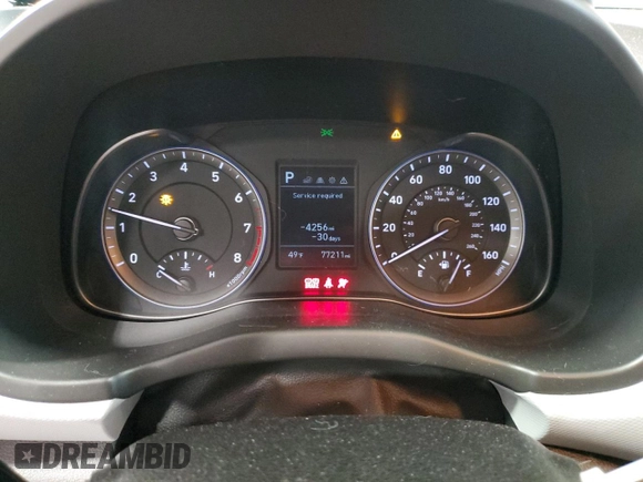 2020 Hyundai Kona SE with VIN KM8K1CAA2LU527142, listed as a Copart auction lot 48918365 with 77,211 mi miles and Salvage Title. Bid and sale history available at carsss.com. Image 9.