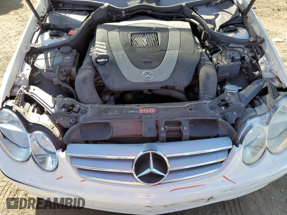 2009 Mercedes-Benz CLK-Class 3.5L with VIN WDBTJ56H39F264312, listed as a Copart auction lot 76835154 with 125,624 mi miles and Salvage Title. Bid and sale history available at carsss.com. Image 11.