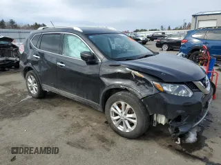 2016 Nissan Rogue S with VIN KNMAT2MT5GP736686, listed as a Copart auction lot 47551745 with 97,914 mi miles and Salvage Title. Bid and sale history available at carsss.com. Image 4.