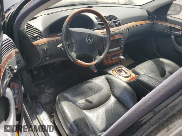 2004 Mercedes-Benz S 320/430/500 with VIN WDBNG75J24A403312, listed as a Copart auction lot 65988335 with Not provided miles and Clean title. Bid and sale history available at DreamBid. Image 8.