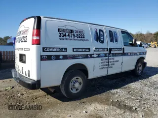 2018 Chevrolet Express Cargo with VIN 1GCWGAFG4J1338495, listed as a Copart auction lot 88013295 with 141,681 mi miles and Salvage title. Bid and sale history available at DreamBid. Image 3.