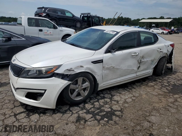 2015 Kia Optima LX with VIN KNAGM4A70F5660912, listed as a Copart auction lot 60232795 with 113,876 mi miles and Salvage title. Bid and sale history available at DreamBid. Image 1.