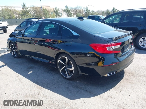 2018 Honda Accord Sedan Sport 1.5T with VIN 1HGCV1F39JA173342, listed as a IAAI auction lot 41857705 with 106,698 mi miles. Bid and sale history available at carsss.com. Image 3.