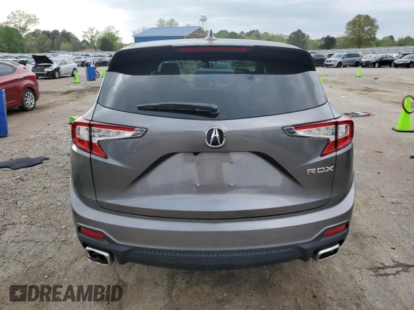 2023 Acura RDX Technology with VIN 5J8TC1H54PL000023, listed as a Copart auction lot 51010115 with 15,741 mi miles and Salvage title. Bid and sale history available at DreamBid. Image 6.