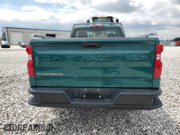 2020 Chevrolet Silverado 1500 Work Truck with VIN 3GCNWAEH5LG318446, listed as a Copart auction lot 50405145 with 31,438 mi miles and Salvage Title. Bid and sale history available at DreamBid. Image 6.