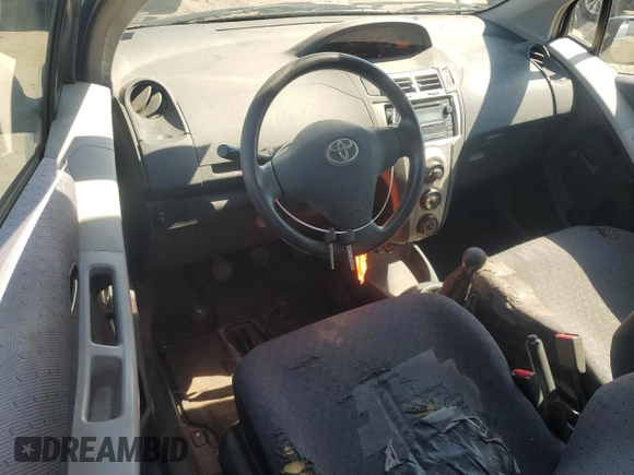 2009 Toyota Yaris with VIN JTDJT903395241996, listed as a Copart auction lot 55706245 with 337,210 mi miles and Clean Title. Bid and sale history available at DreamBid. Image 8.