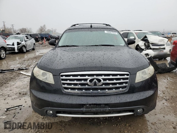 2007 Infiniti FX35 with VIN JNRAS08W97X208841, listed as a Copart auction lot 48687834 with 0 mi miles and Salvage Title. Bid and sale history available at carsss.com. Image 5.