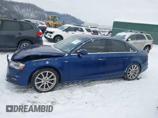 2015 Audi A4 Premium Plus with VIN WAUFFAFL3FN014015, listed as a IAAI auction lot 41362315 with 122,887 mi miles. Bid and sale history available at carsss.com. Image 14.