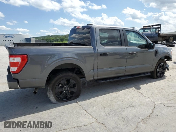 2022 Ford F-150 XL with VIN 1FTFW1E52NFC13829, listed as a Copart auction lot 61935915 with 72,912 mi miles and Salvage title. Bid and sale history available at DreamBid. Image 3.