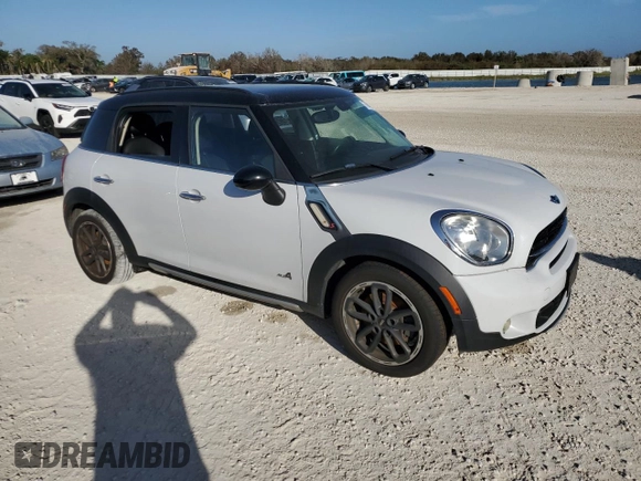 2016 MINI Countryman S with VIN WMWZC5C51GWU01290, listed as a Copart auction lot 77684384 with 106,811 mi miles and Salvage Title. Bid and sale history available at DreamBid. Image 4.