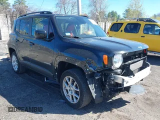2019 Jeep Renegade Latitude with VIN ZACNJBBB2KPK93083, listed as a IAAI auction lot 42096133 with 107,554 mi miles and . Bid and sale history available at DreamBid. Image 1.