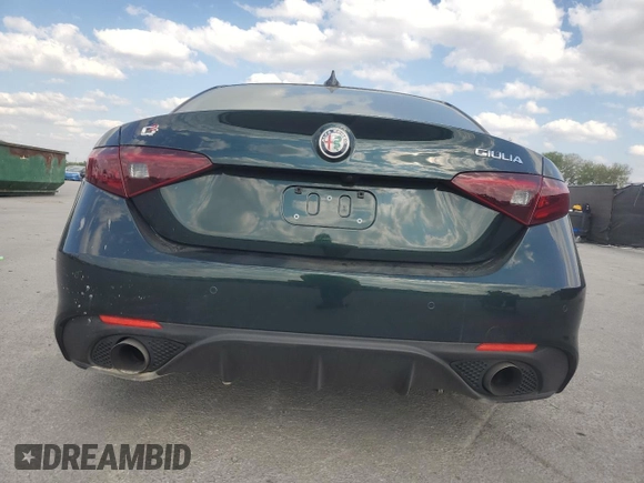 2021 Alfa Romeo Giulia Ti Sport with VIN ZARFAMBN1M7649574, listed as a Copart auction lot 49258235 with 33,004 mi miles and Clean title. Bid and sale history available at DreamBid. Image 6.