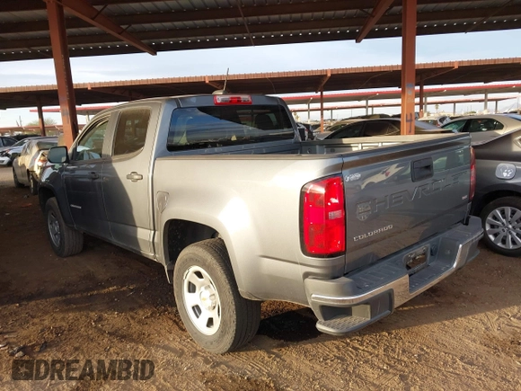 2022 Chevrolet Colorado 2WD Work Truck with VIN 1GCGSBEN3N1218864, listed as a IAAI auction lot 41538568 with 43,645 mi miles and . Bid and sale history available at DreamBid. Image 3.