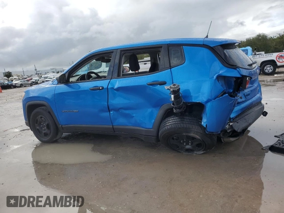 2017 Jeep Compass Sport with VIN 3C4NJCAB2HT690739, listed as a Copart auction lot 85103254 with 120,510 mi miles and Salvage Title. Bid and sale history available at carsss.com. Image 2.