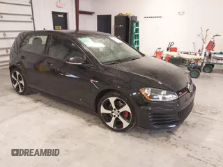 2016 Volkswagen Golf GTI SE with VIN 3VW4T7AU6GM070092, listed as a IAAI auction lot 41677145 with 125,387 mi miles. Bid and sale history available at carsss.com. Image 1.