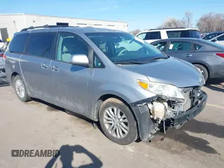 2011 Toyota Sienna XLE AAS with VIN 5TDYK3DC4BS014986, listed as a IAAI auction lot 41763681 with 169,619 mi miles. Bid and sale history available at carsss.com. Image 1.