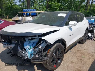2024 Chevrolet Blazer RS with VIN 3GNKBKRS6RS188345, listed as a IAAI auction lot 42396159 with 24,813 mi miles and . Bid and sale history available at DreamBid. Image 2.