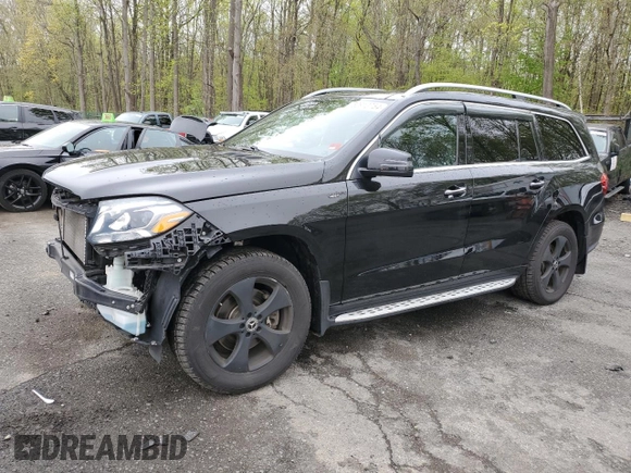 2019 Mercedes-Benz GLS 450 with VIN 4JGDF6EE2KB184299, listed as a Copart auction lot 52910754 with 72,737 mi miles and Salvage Title. Bid and sale history available at DreamBid. Image 1.