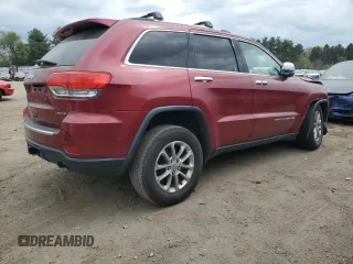 2014 Jeep Grand Cherokee Limited with VIN 1C4RJFBG3EC101265, listed as a Copart auction lot 53833235 with Not Provided miles and Salvage Title. Bid and sale history available at DreamBid. Image 3.