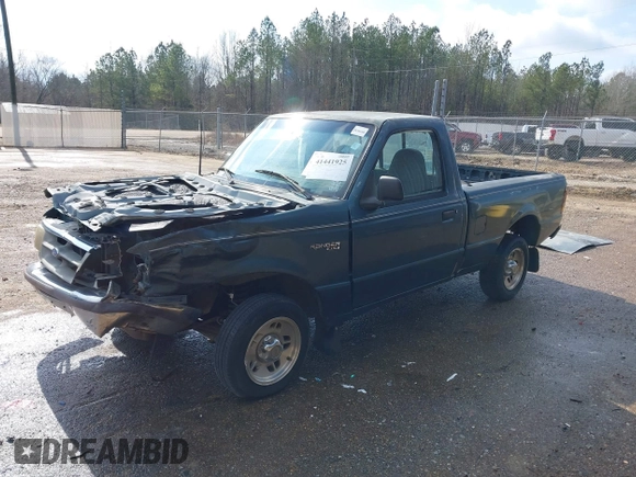 1996 Ford Ranger XL with VIN 1FTCR10A3TUB91783, listed as a IAAI auction lot 41441925 with 154,342 mi miles. Bid and sale history available at carsss.com. Image 2.